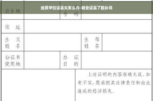 纸质学位证丢失怎么办-肄业证丢了能补吗