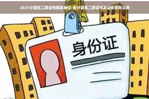 2021计算机二级证书颁发单位-省计算机二级证书发证机关怎么填