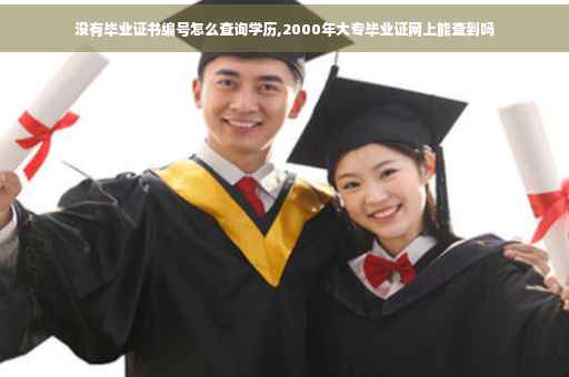 没有毕业证书编号怎么查询学历,2000年大专毕业证网上能查到吗
