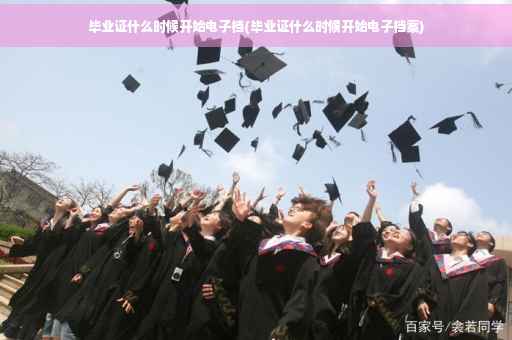 毕业证什么时候开始电子档(毕业证什么时候开始电子档案)