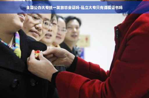 全国公办大专统一发放毕业证吗-私立大专只有课程证书吗