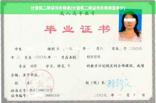 计算机二级证书合格率(计算机二级证书合格率是多少)