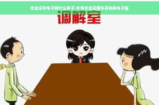 毕业证书电子档什么样子,中专毕业证哪年开始是电子版