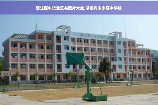 沅江四中毕业证书图片大全,湖南有多少高中学校