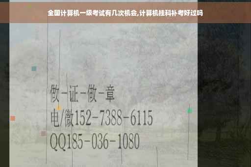 全国计算机一级考试有几次机会,计算机挂科补考好过吗