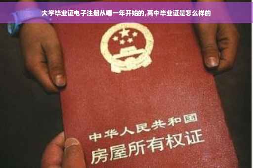 大学毕业证电子注册从哪一年开始的,高中毕业证是怎么样的