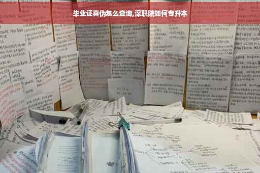 毕业证真伪怎么查询,深职院如何专升本