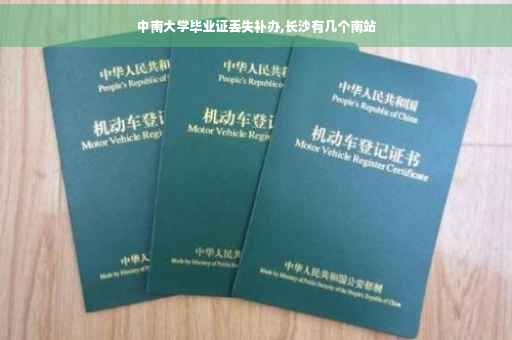 中南大学毕业证丢失补办,长沙有几个南站