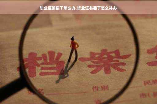 毕业证破损了怎么办,毕业证书丢了怎么补办