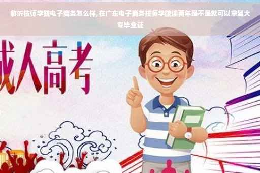 临沂技师学院电子商务怎么样,在广东电子商务技师学院读两年是不是就可以拿到大专毕业证
