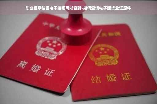 毕业证学位证电子档哪可以查到-如何查询电子版毕业证原件