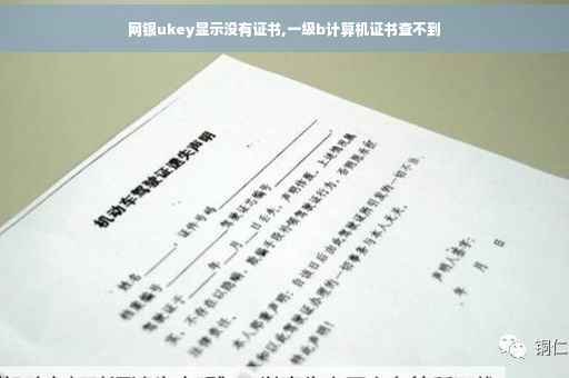 网银ukey显示没有证书,一级b计算机证书查不到