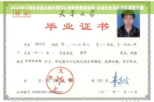 2023年江西省丰城市新农保可以异地就医报销吗-丰城毕业证补办在哪里办理