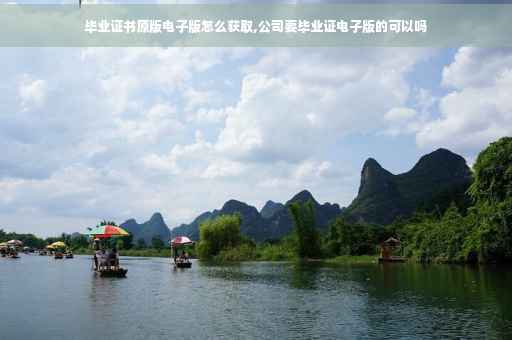 毕业证书原版电子版怎么获取,公司要毕业证电子版的可以吗