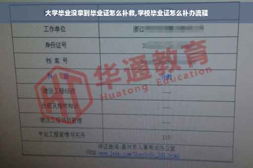 大学毕业没拿到毕业证怎么补救,学校毕业证怎么补办流程