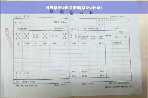 补办毕业证进度查询(毕业证补证)