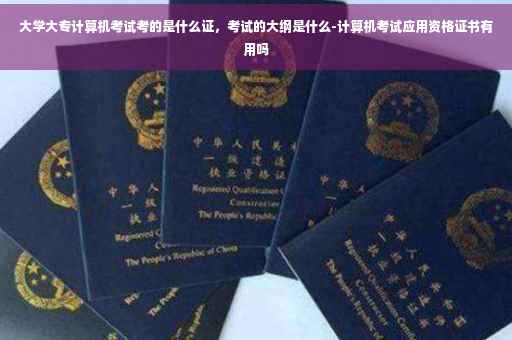大学大专计算机考试考的是什么证，考试的大纲是什么-计算机考试应用资格证书有用吗