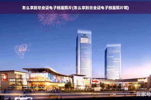 怎么拿到毕业证电子档案照片(怎么拿到毕业证电子档案照片呢)