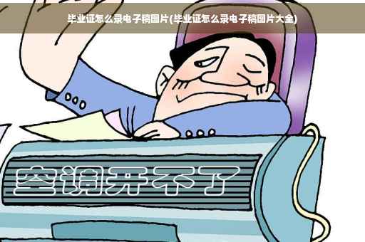 毕业证怎么录电子稿图片(毕业证怎么录电子稿图片大全)
