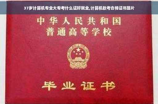 37岁计算机专业大专考什么证好就业,计算机软考合格证书图片