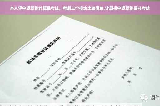 本人评中级职称计算机考试，考哪三个模块比较简单,计算机中级职称证书考啥