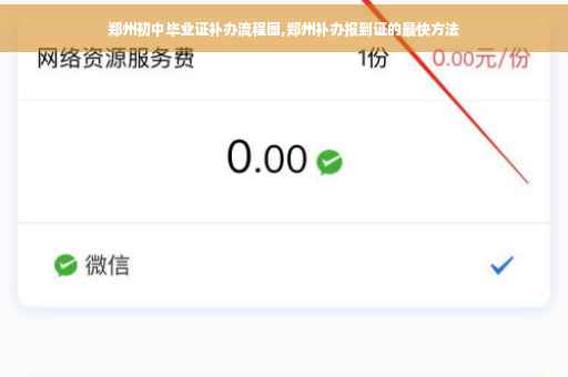 郑州初中毕业证补办流程图,郑州补办报到证的最快方法