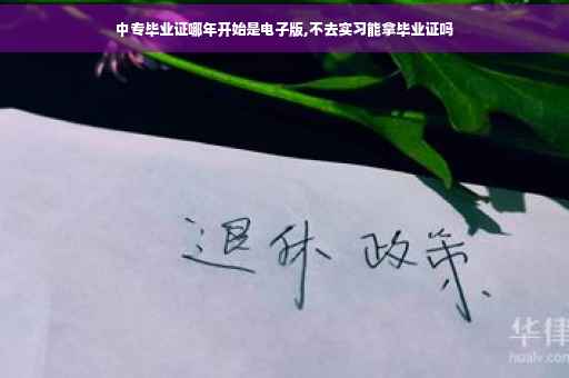 中专毕业证哪年开始是电子版,不去实习能拿毕业证吗