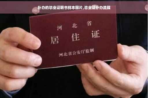 补办的毕业证明书样本图片,毕业证补办流程