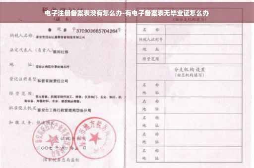 电子注册备案表没有怎么办-有电子备案表无毕业证怎么办