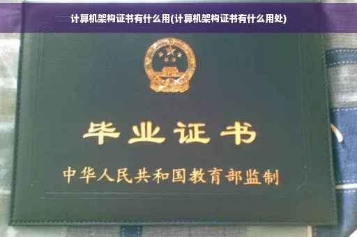 计算机架构证书有什么用(计算机架构证书有什么用处)