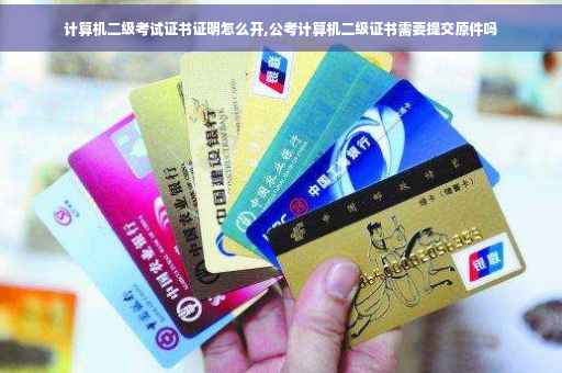 计算机二级考试证书证明怎么开,公考计算机二级证书需要提交原件吗