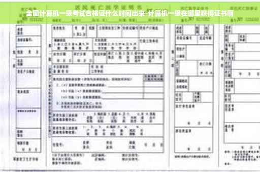 全国计算机一级考试合格证什么时间出来-计算机一级在哪里获得证书啊 全国计算机一级考试合格证什么时间出来-计算机一级在哪里获得证书啊