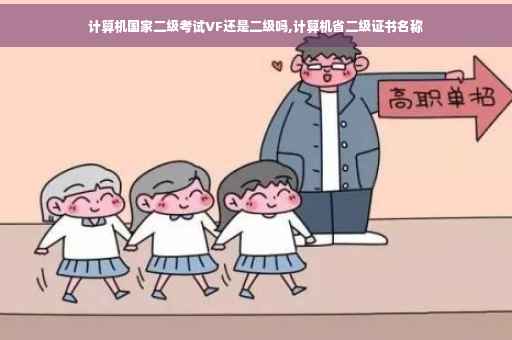 计算机国家二级考试VF还是二级吗,计算机省二级证书名称