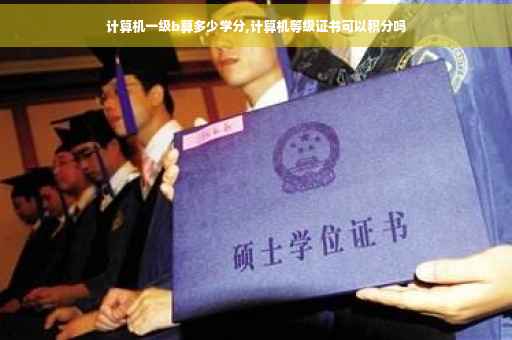 计算机一级b算多少学分,计算机等级证书可以积分吗
