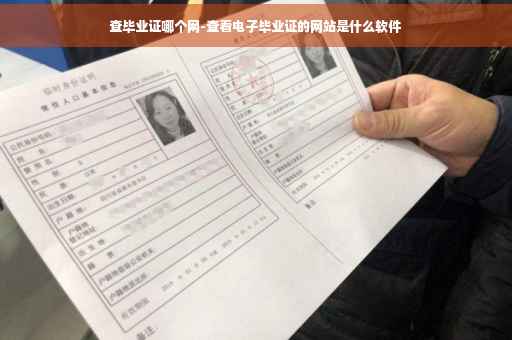 查毕业证哪个网-查看电子毕业证的网站是什么软件