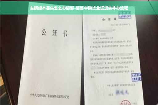 车辆绿本丢失怎么办邯郸-邯郸学院毕业证遗失补办流程