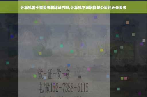 计算机需不需要考职称证书呢,计算机中级职称是公司评还是要考