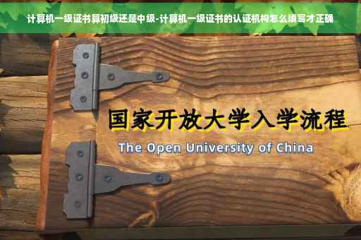 计算机一级证书算初级还是中级-计算机一级证书的认证机构怎么填写才正确 计算机一级证书算初级还是中级-计算机一级证书的认证机构怎么填写才正确