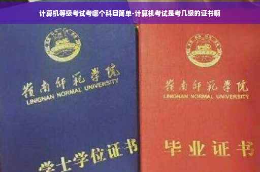 计算机等级考试考哪个科目简单-计算机考试是考几级的证书啊