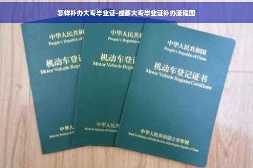 怎样补办大专毕业证-成都大专毕业证补办流程图