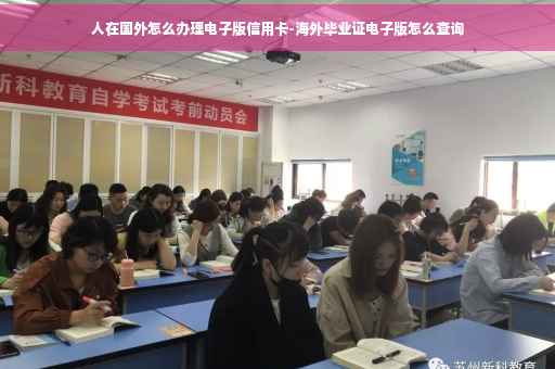 人在国外怎么办理电子版信用卡-海外毕业证电子版怎么查询