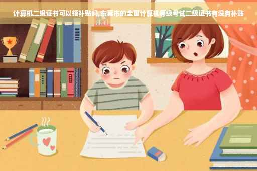 计算机二级证书可以领补贴吗,东莞市的全国计算机等级考试二级证书有没有补贴