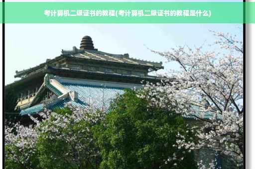 考计算机二级证书的教程(考计算机二级证书的教程是什么) 考计算机二级证书的教程(考计算机二级证书的教程是什么)