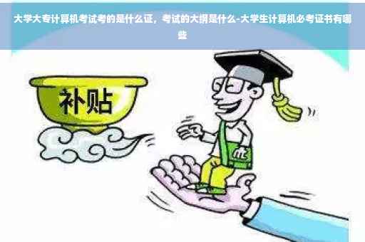 大学大专计算机考试考的是什么证，考试的大纲是什么-大学生计算机必考证书有哪些