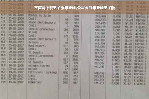 学信网下载电子版毕业证,公司要的毕业证电子版