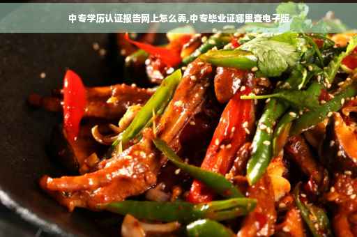 中专学历认证报告网上怎么弄,中专毕业证哪里查电子版 中专学历认证报告网上怎么弄,中专毕业证哪里查电子版