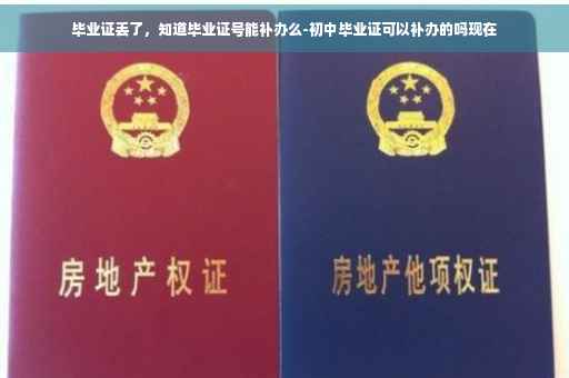 毕业证丢了，知道毕业证号能补办么-初中毕业证可以补办的吗现在