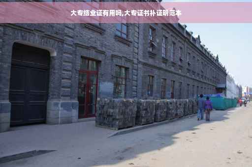 大专结业证有用吗,大专证书补证明范本