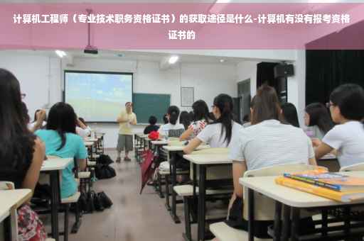 计算机工程师（专业技术职务资格证书）的获取途径是什么-计算机有没有报考资格证书的
