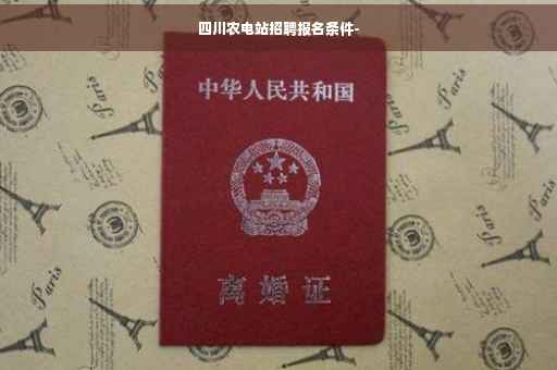 四川农电站招聘报名条件-